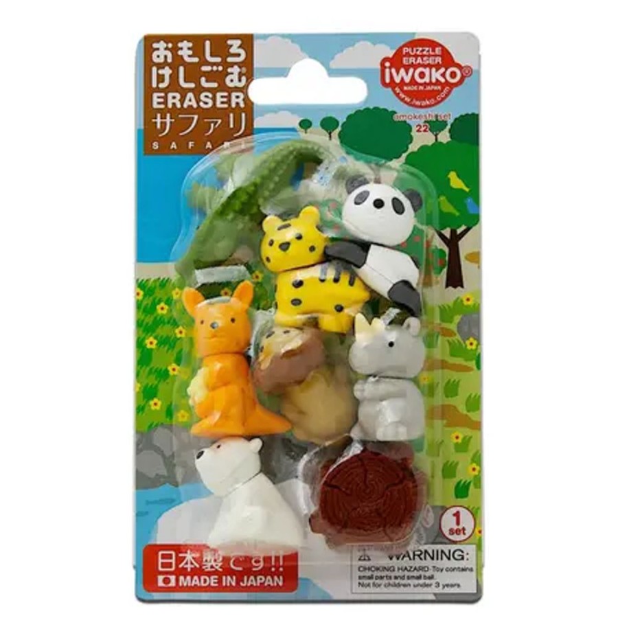 Miya Company Iwako Safari Animals Eraser Pack At Miya | Other