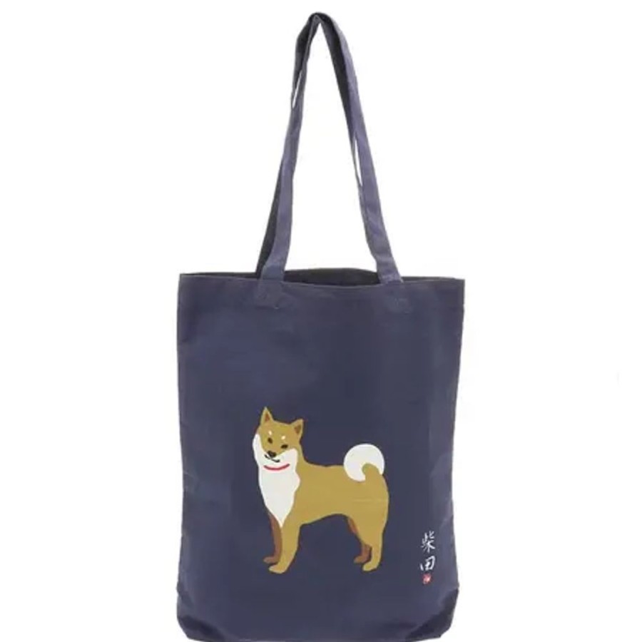 Miya Company Tote Bag Shiba Navy | Dogs