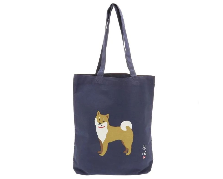 Miya Company Tote Bag Shiba Navy | Dogs