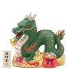 Miya Company Figurine Dragon Green With Gold Fortune | Zodiac