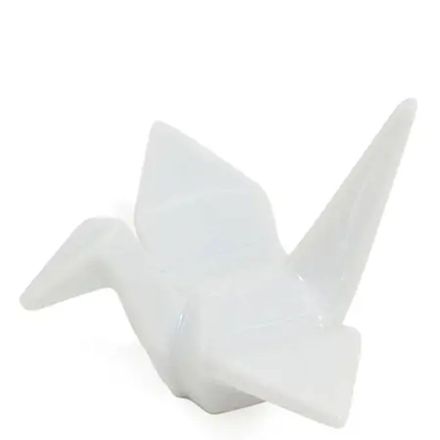 Miya Company Crane Chopstick Rest - White | Weddings