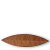 Miya Company Hazara Leaf Plate Brown 14.5" X 3.75" | Large Plates