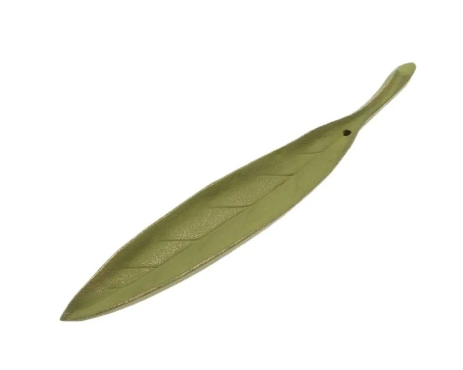 Miya Company Incense Holder Gold/Spring Grass Leaf | Incense