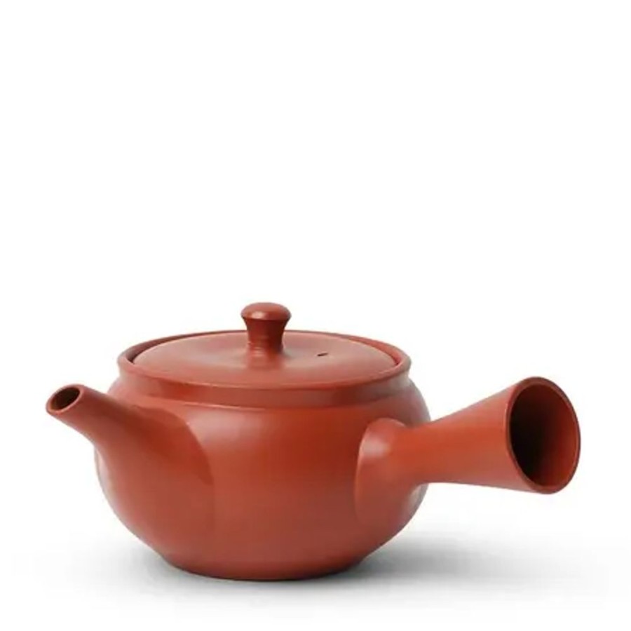 Miya Company Teapot Kyu Tokoname Red/Hira Maru | Teapots - Ceramic