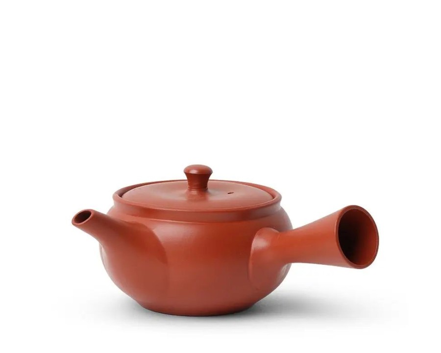 Miya Company Teapot Kyu Tokoname Red/Hira Maru | Teapots - Ceramic