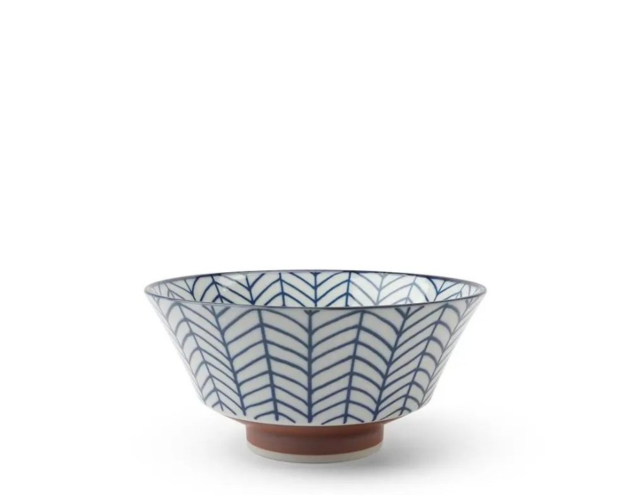 Miya Company Blue White Ramen Bowl 7" Shimamon | Ramen Bowls