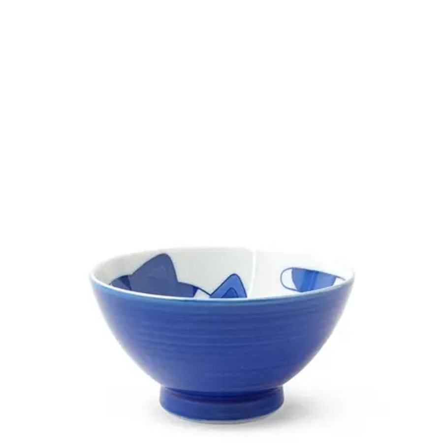 Miya Company Blue Cats 4.5" Rice Bowl | Bowls