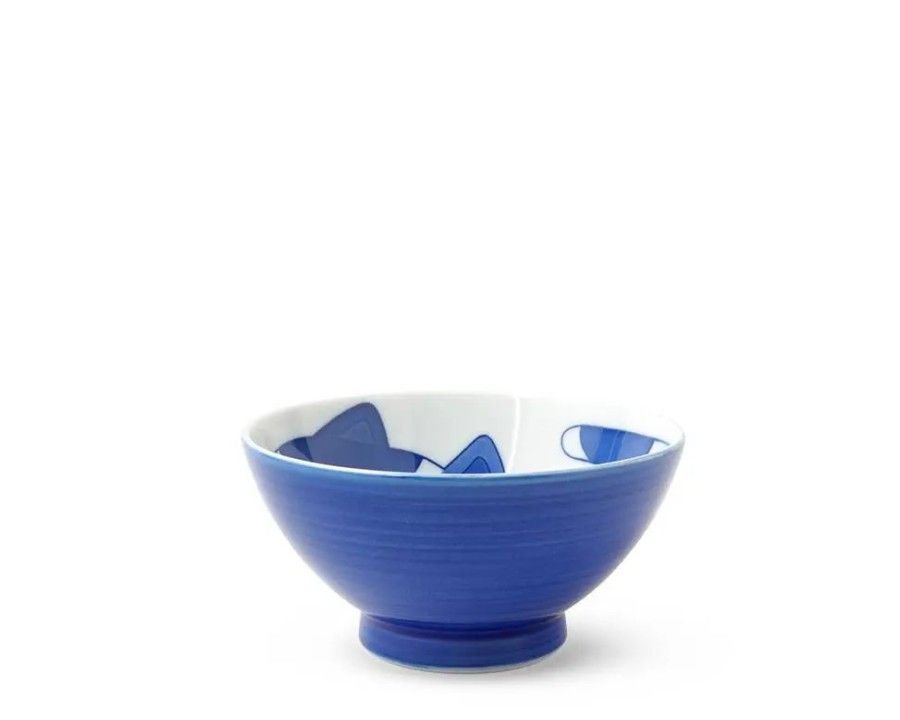 Miya Company Blue Cats 4.5" Rice Bowl | Bowls