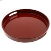 Miya Company Red Lacquer Tray Round 13-1/2" | Trays