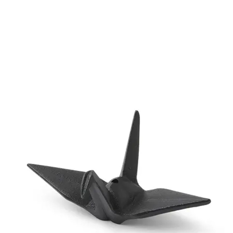 Miya Company Incense Holder Black Peace Crane | Incense