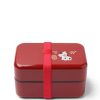 Miya Company Bento Box Fortune Cat Red | Bento Sets