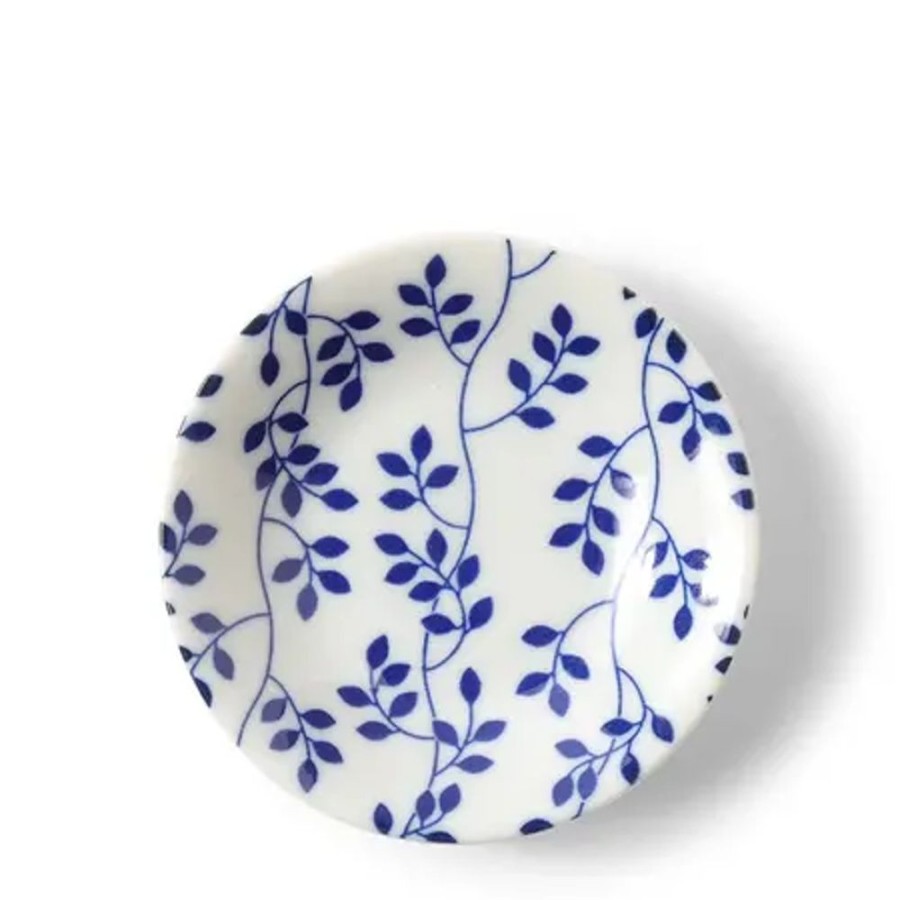 Miya Company Sauce Dish Blue & White Floral | Sauce Dishes