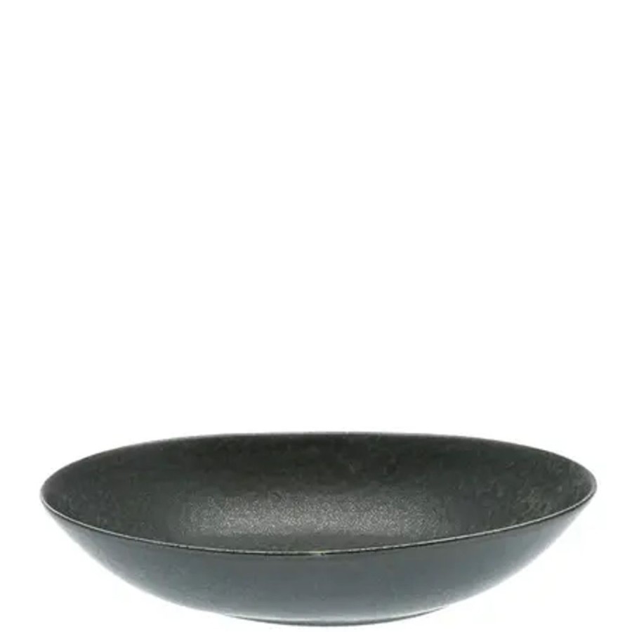 Miya Company Black Cosmos Bowl Oval 10" | Serving Bowls & Plates