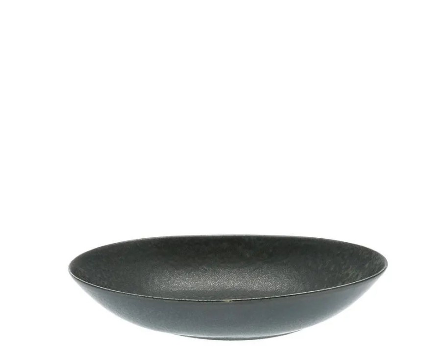 Miya Company Black Cosmos Bowl Oval 10" | Serving Bowls & Plates