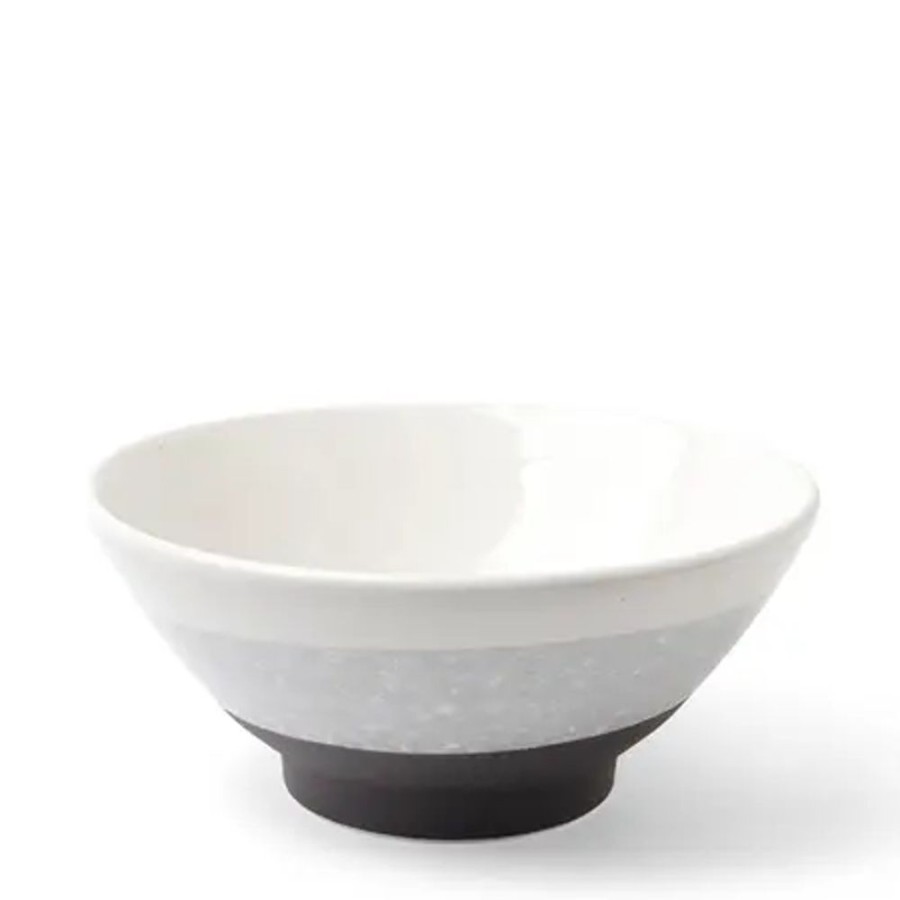 Miya Company Bowl Gradient Black & White 7-1/2" | Ramen Bowls