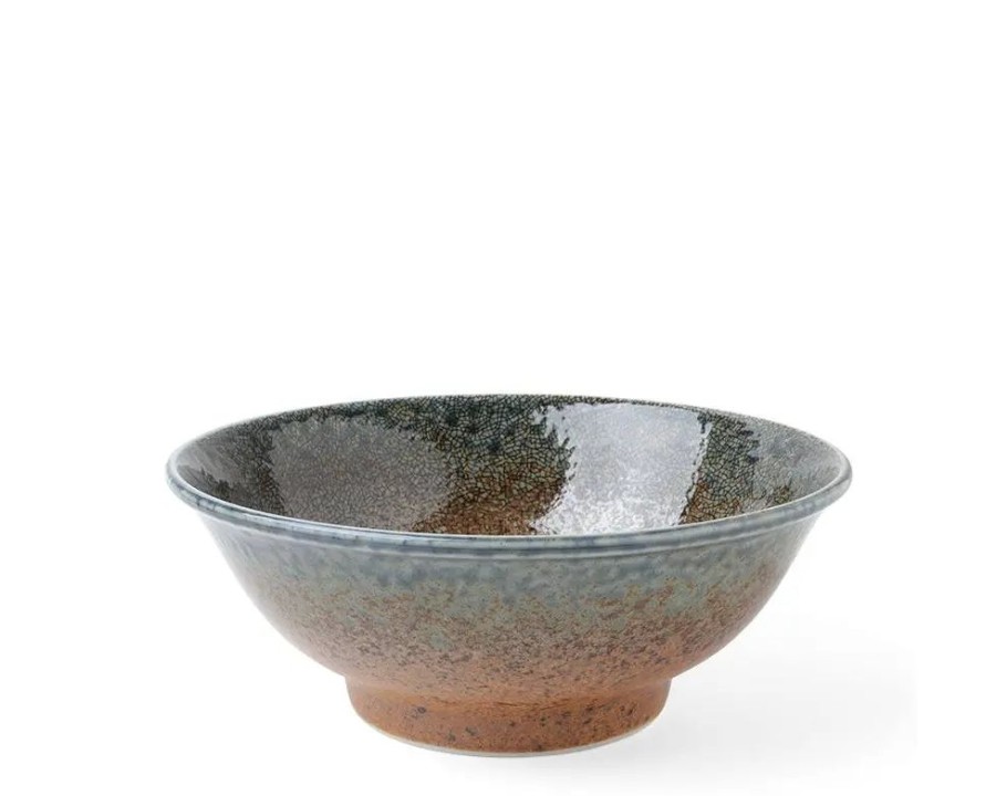 Miya Company Blue Sand Crackle Bowl 8-1/2" | Ramen Bowls