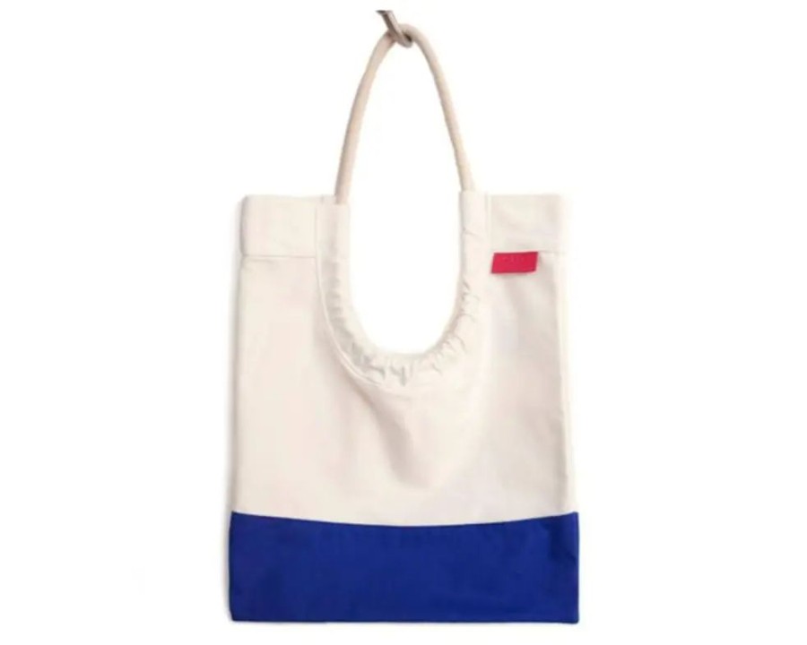 Miya Company Toute Bag Tote White/Parisian Blue | Tote Bags