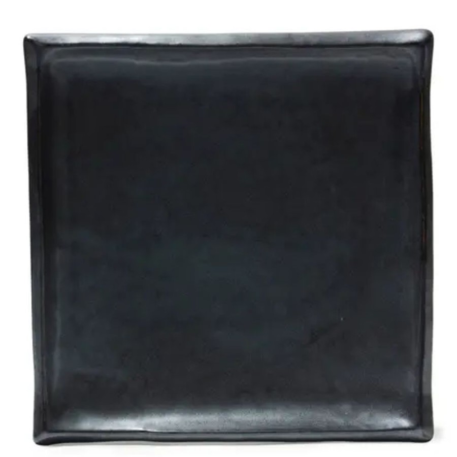 Miya Company Iron Glaze 9" Sq. Plate | Large Plates