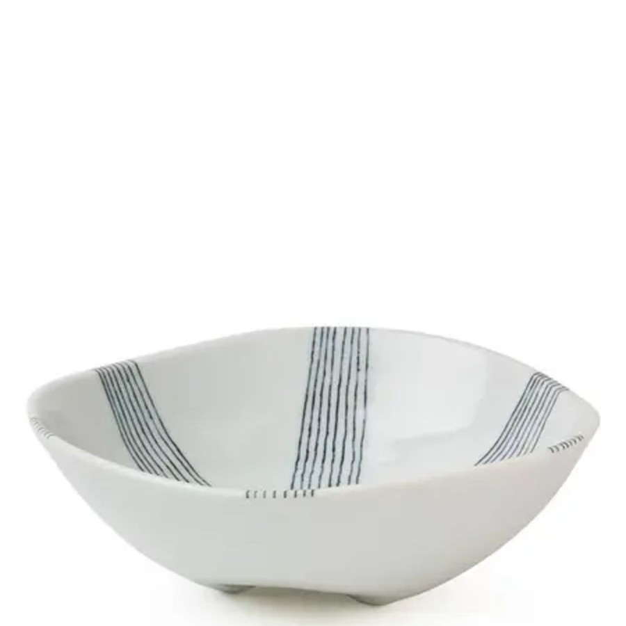 Miya Company Ito Tsumugi 6.5" Footed Bowl | Shallow Bowls