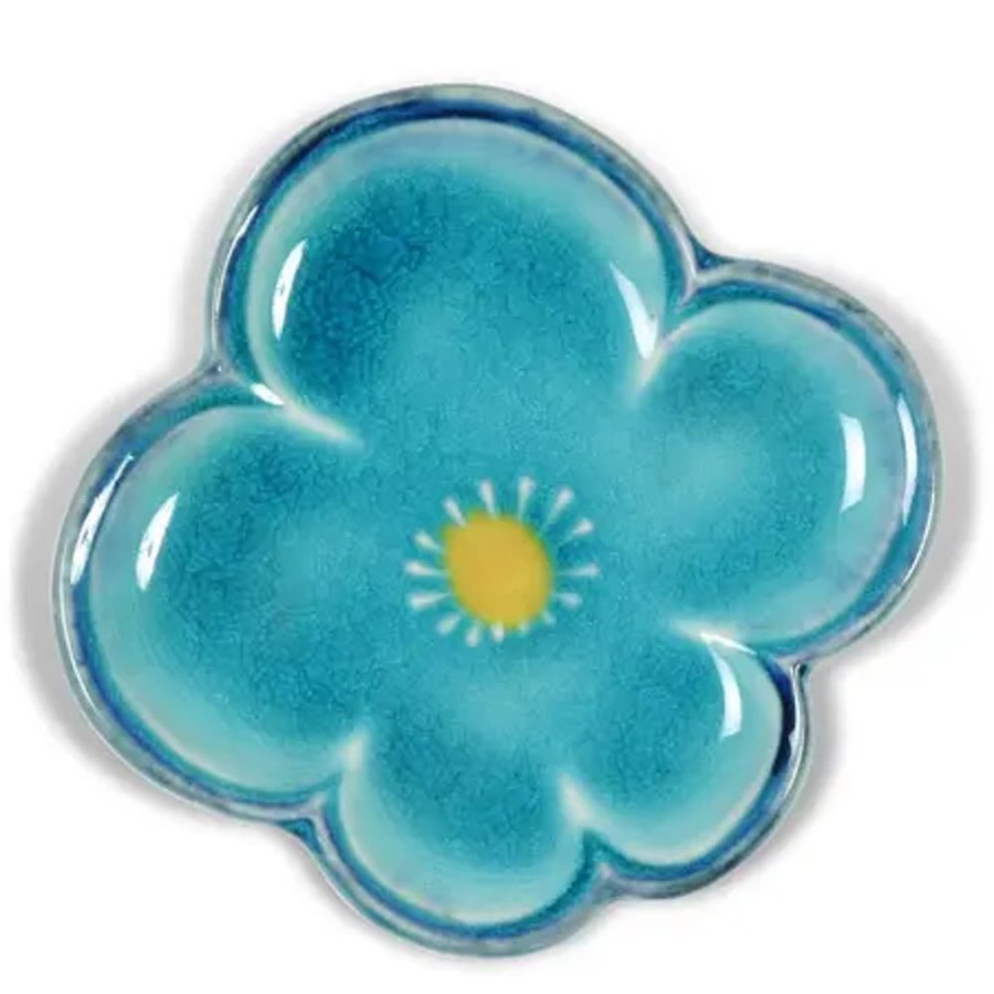 Miya Company Turquoise Bluw Ume 4.5" Plate | Small Plates