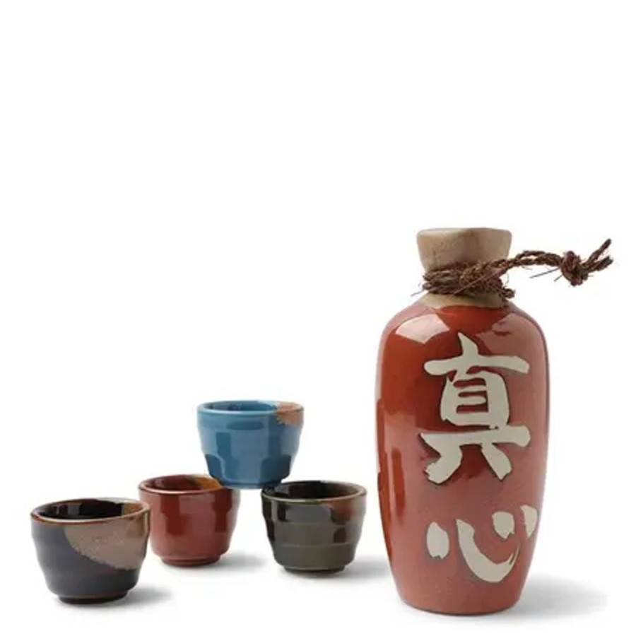 Miya Company Sake Set Tetsuaka Magokoro | Sake Sets