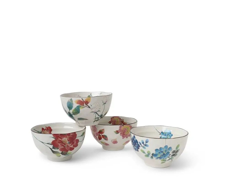 Miya Company Floral Summer Rice Bowl Set | Bowl Sets