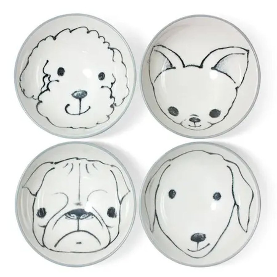 Miya Company Dog Days 4.5" Rice Bowl Set | Dogs