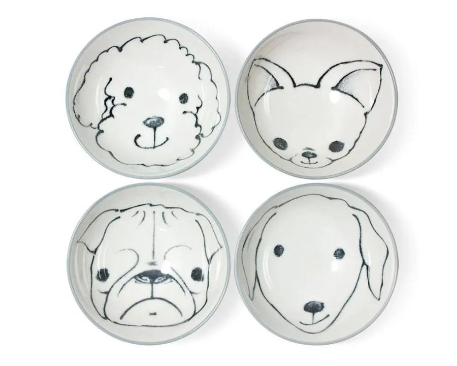 Miya Company Dog Days 4.5" Rice Bowl Set | Dogs