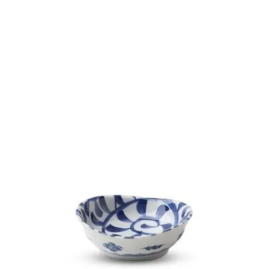 Miya Company Blue & White Karakusa 3.75" Sauce Dish | Sauce Dishes