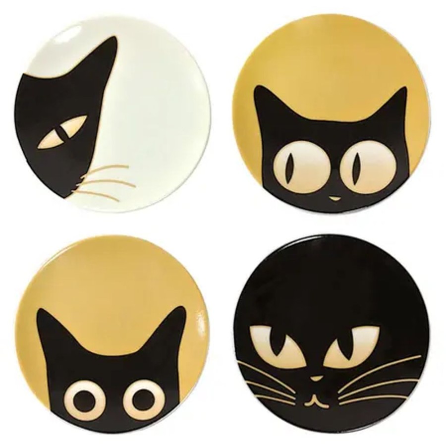 Miya Company Cat Eyes 3.5" Mini Plate Set | Plates