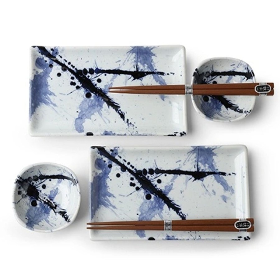 Miya Company Blue Sumi Sushi Set | Plate Sets