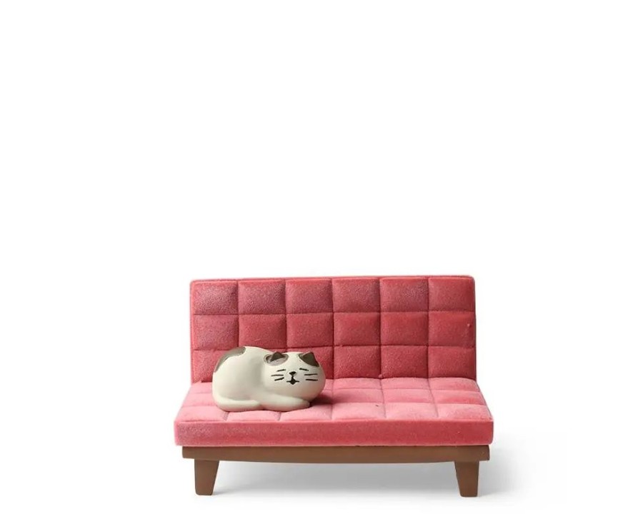 Miya Company Phone Stand Cat On Sofa Pink | Cats