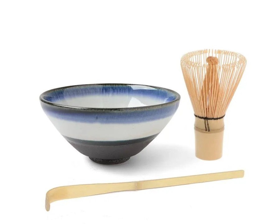 Miya Company Matcha Set Nihonkai Snowfall | Matcha Bowls & Accessories