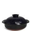 Miya Company Kikka Blue Donabe Casserole 11" | Donabe Casseroles