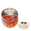 Miya Company Tea Canister Red Daruma "Wishes" | Tableware