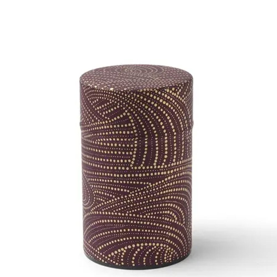 Miya Company Tea Canister Purple/Gold Swirl | Teaware Accessories