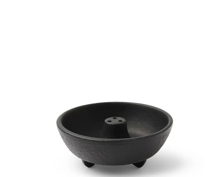 Miya Company Incense Holder Black Center Cone | Incense