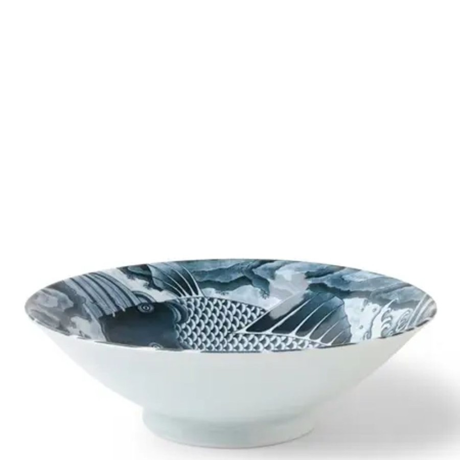 Miya Company Koi 10" Serving Bowl Gray | Mythical Creatures