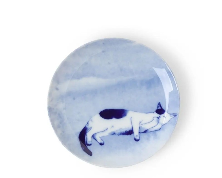 Miya Company Blue Cat On Side Plate | Plates