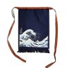 Miya Company Maekake Canvas Apron - Great Wave | Textile