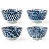 Miya Company Blue & White 5" Bowl Set | Bowl Sets