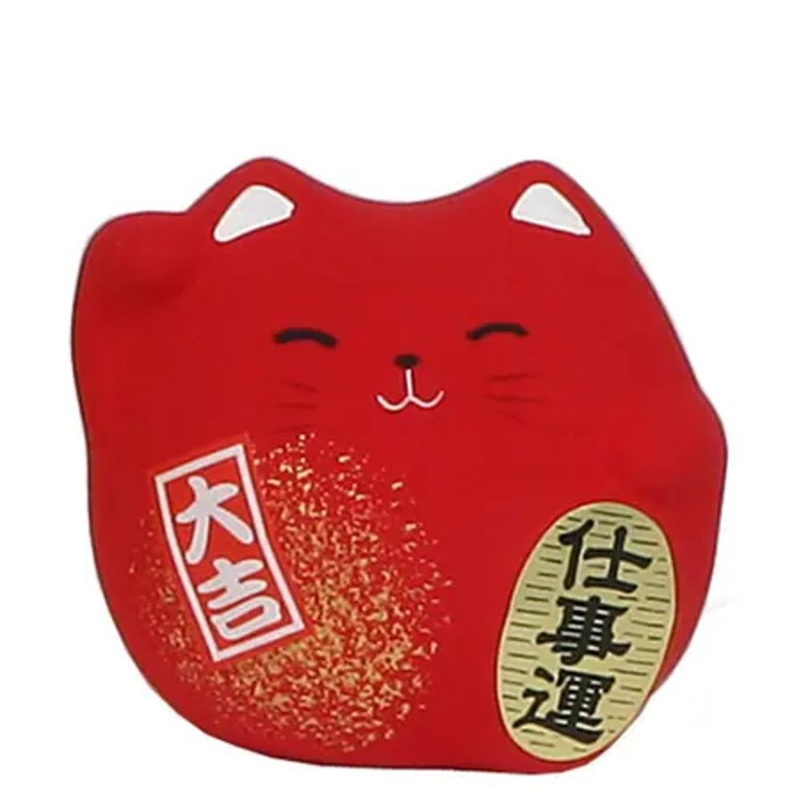 Miya Company Feng Shui Cat 2.25" - Red | Figurines