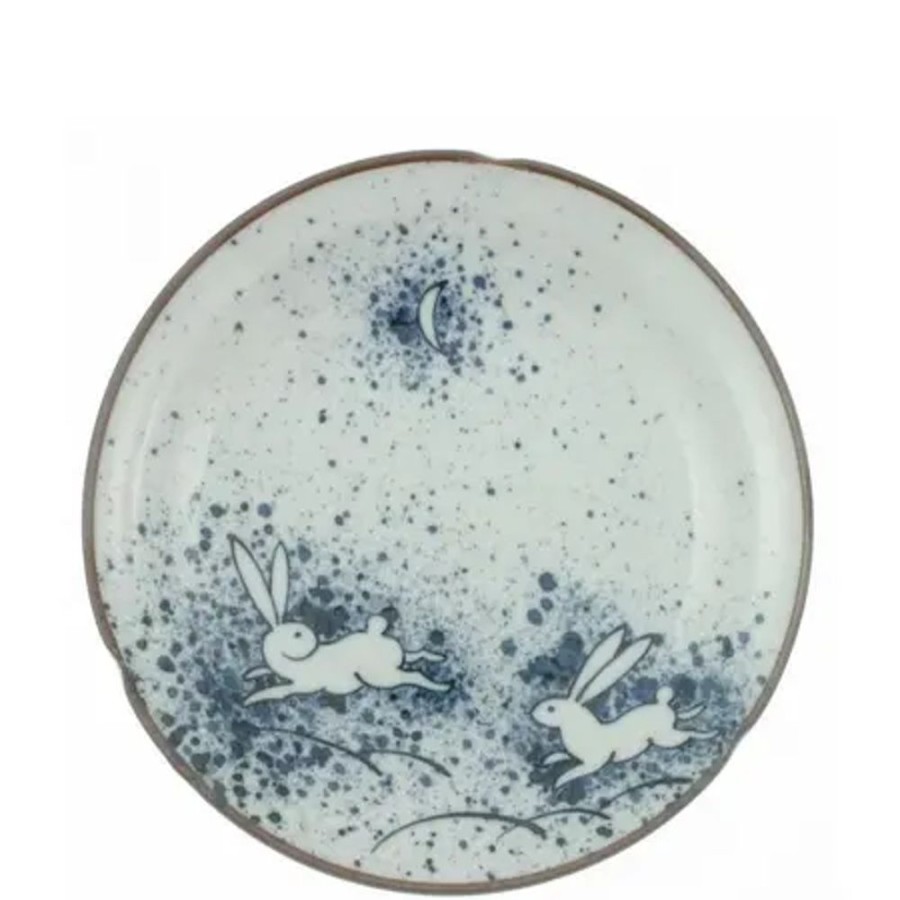 Miya Company Plate Rabbit & Moon 8-3/4" | Plates