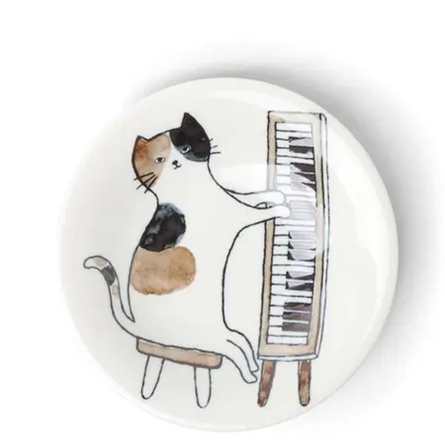 Miya Company Piano Cat 6-1/8" Plate | Plates