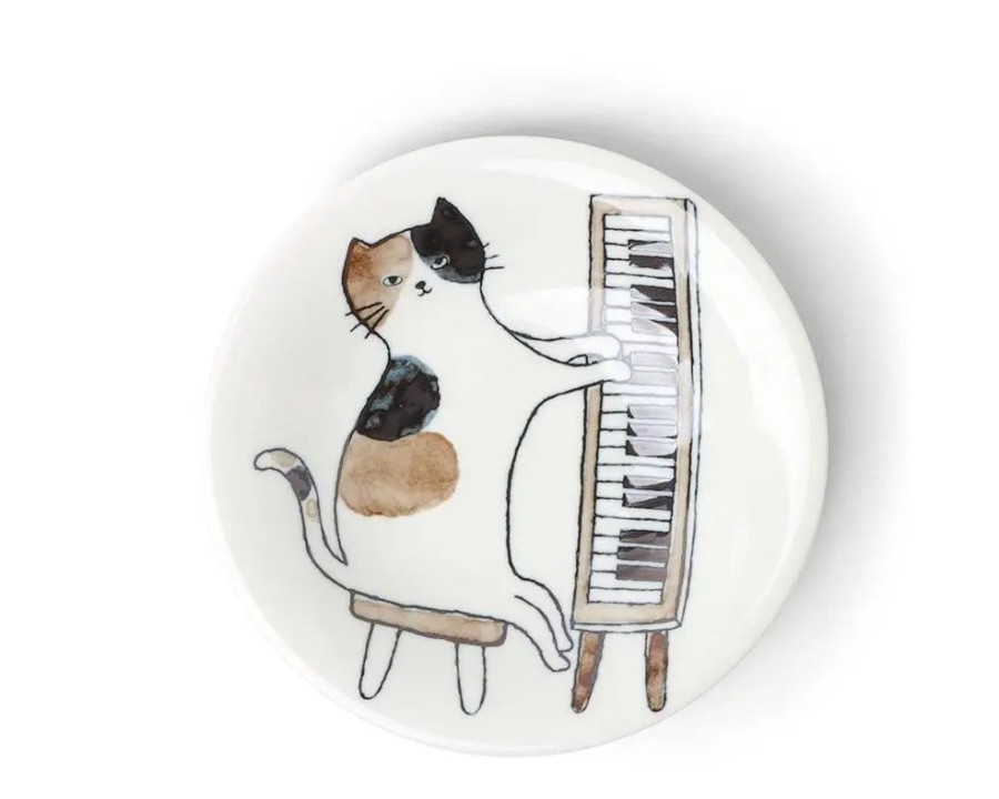 Miya Company Piano Cat 6-1/8" Plate | Plates