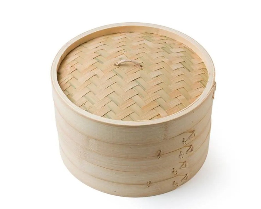 Miya Company Bamboo Steamer Set 10" | Bambooware