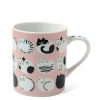 Miya Company Cozy Cats 8 Oz. Mug - Pink | Cups/Mugs